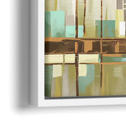 Irvine Urban Landscape - Close-Up White Frame Canvas