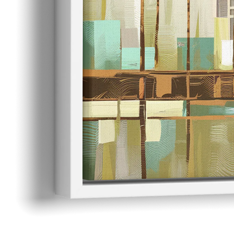 Irvine Urban Landscape - Close-Up White Frame Canvas
