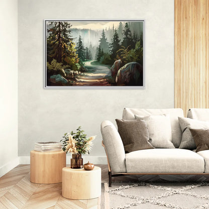 Tacoma Pacific Northwest Beauty - Living Room White Frame Canvas