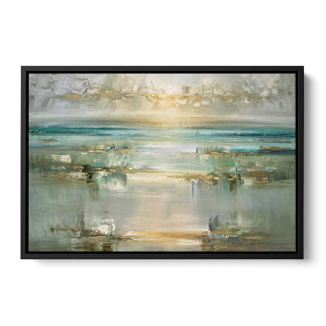 Irvine Coastal Serenity - Black Frame Canvas