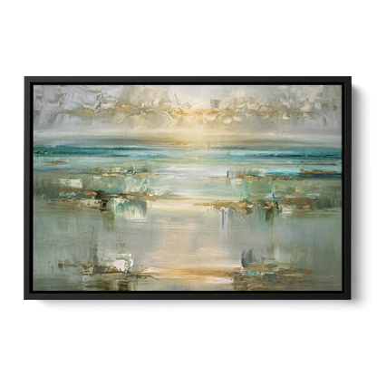 Irvine Coastal Serenity - Black Frame Canvas