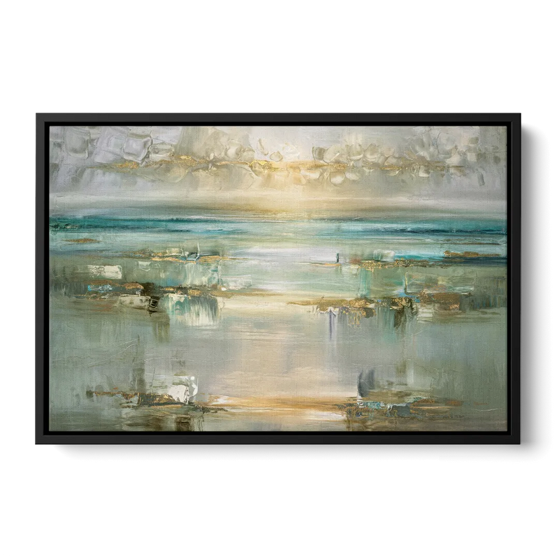 Irvine Coastal Serenity - Black Frame Canvas