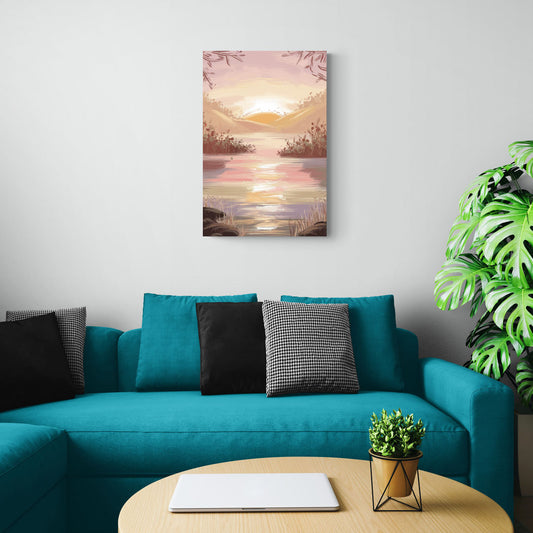 Springfield Sunrise Landscape - Canvas Wall Art Living Room