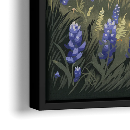 Austin Texas Hill Country - Close-Up Black Frame Canvas