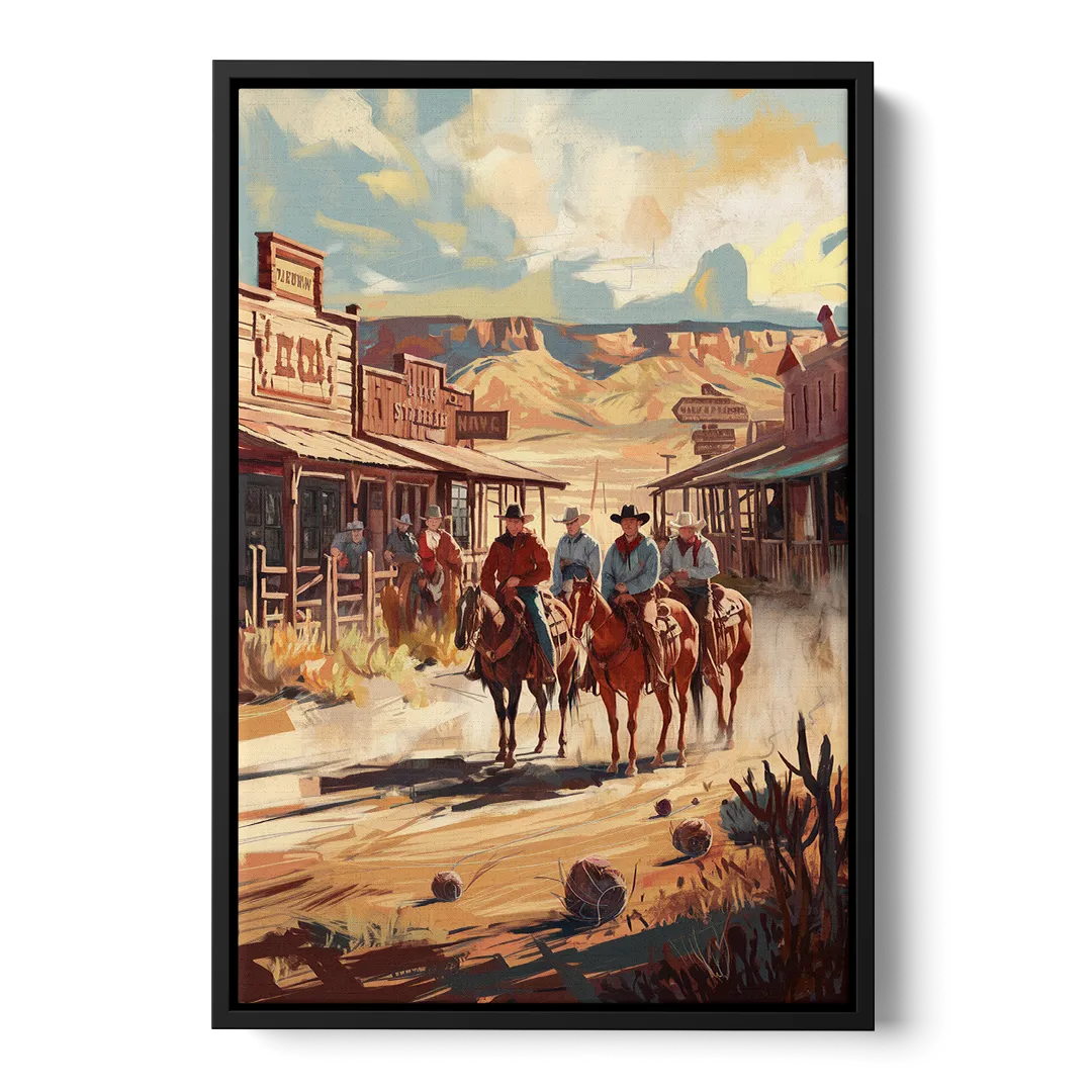 Tombstone Arizona Frontier - Black Frame Canvas