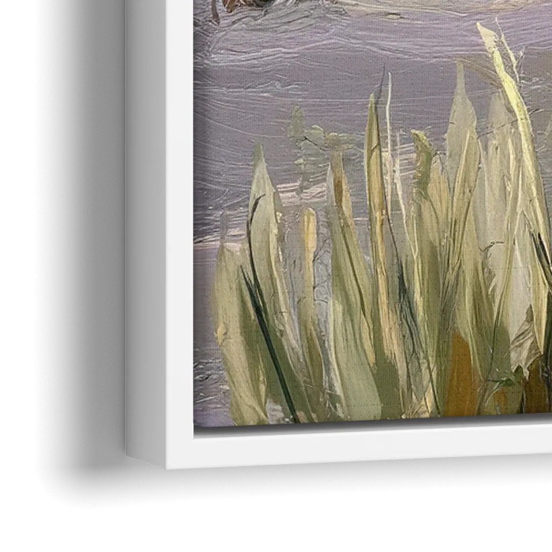 Wichita Scenic Horizons - Close-Up White Frame Canvas