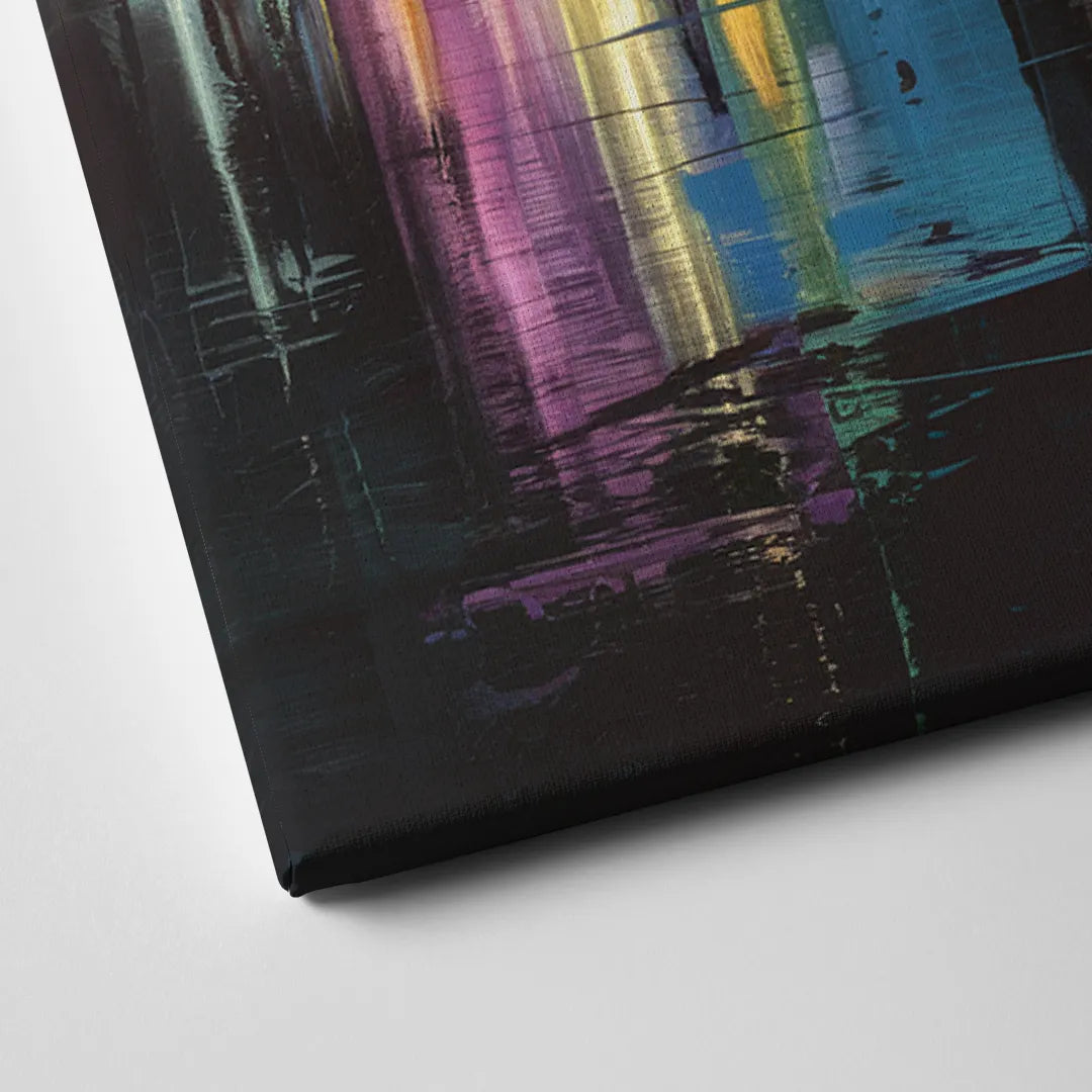 San Diego City Lights Canvas Close Up