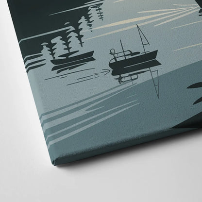 Vancouver Downtown Skyline Canvas Close Up
