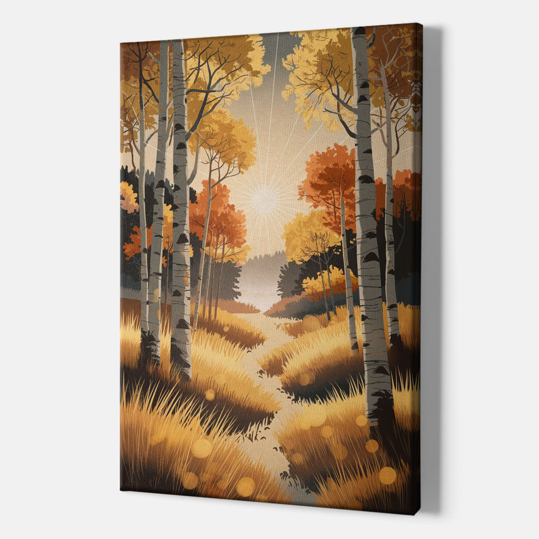 Aspen Sunrise Glow - Canvas Wall Art Indoor