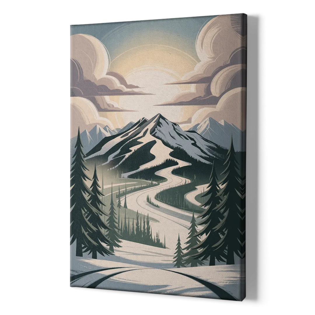 Blackcomb Mountain View - Canvas Print Art Sides