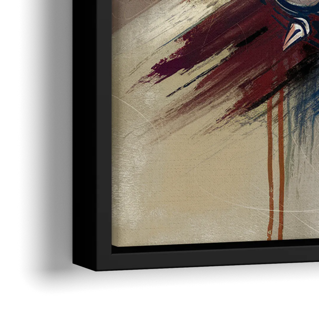 Spokane Gonzaga Pride - Close-Up Black Frame Canvas