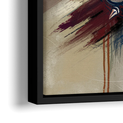 Spokane Gonzaga Pride - Close-Up Black Frame Canvas