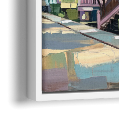 Cape May Historic District - Close-Up White Frame Canvas