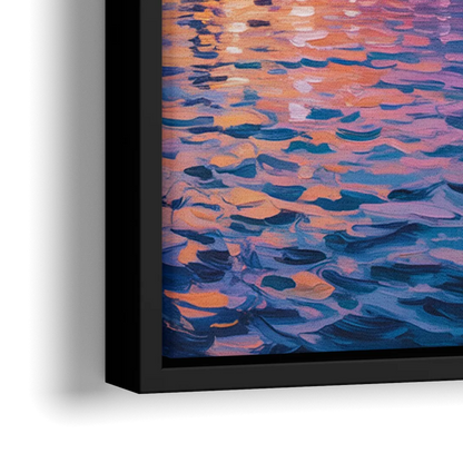Polson Pier Toronto View - Close-Up Black Frame Canvas
