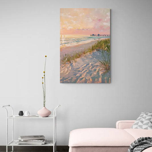 Virginia Beach Oceanfront Serenity - Canvas Wall Art Living Room