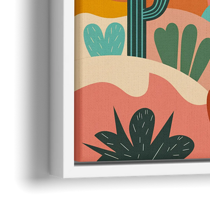 Albuquerque Southwest Colors - Close-Up White Frame Canvas