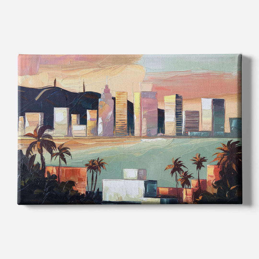 San Jose Downtown Skyline - Canvas Wall Art