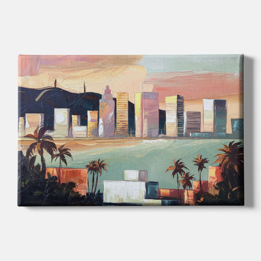 San Jose Downtown Skyline - Canvas Wall Art