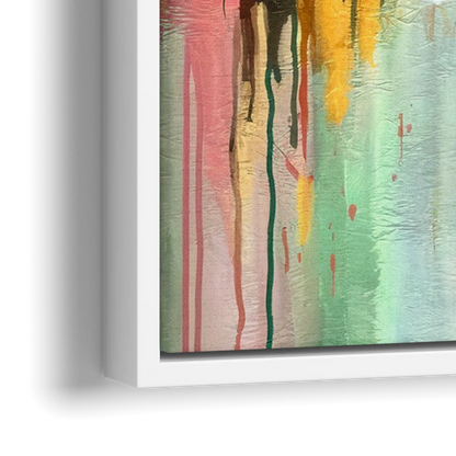San Antonio Urban Street Art - Close-Up White Frame Canvas