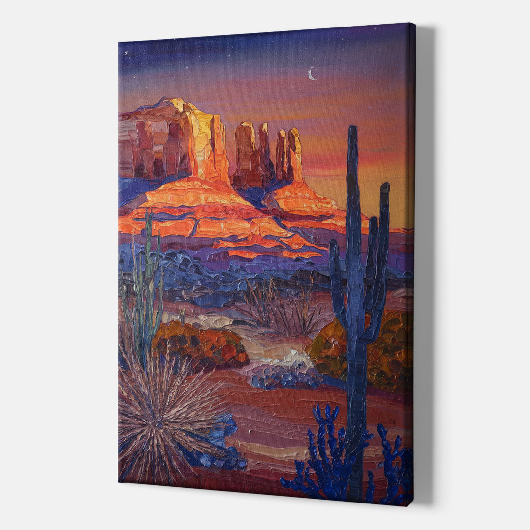 Sedona Desert Twilight - Canvas Wall Art Indoor
