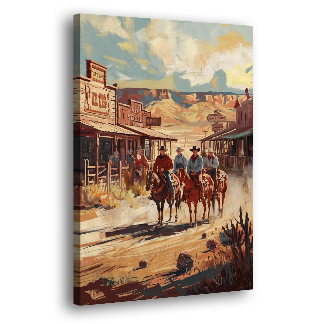 Tombstone Arizona Frontier - Canvas Print Art Sides