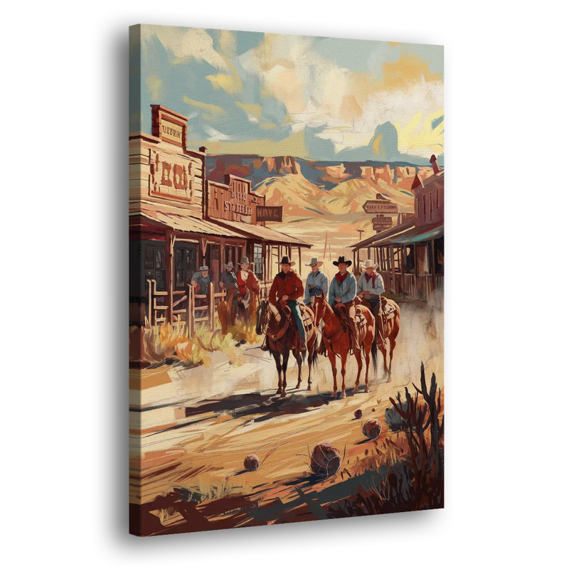 Tombstone Arizona Frontier - Canvas Print Art Sides