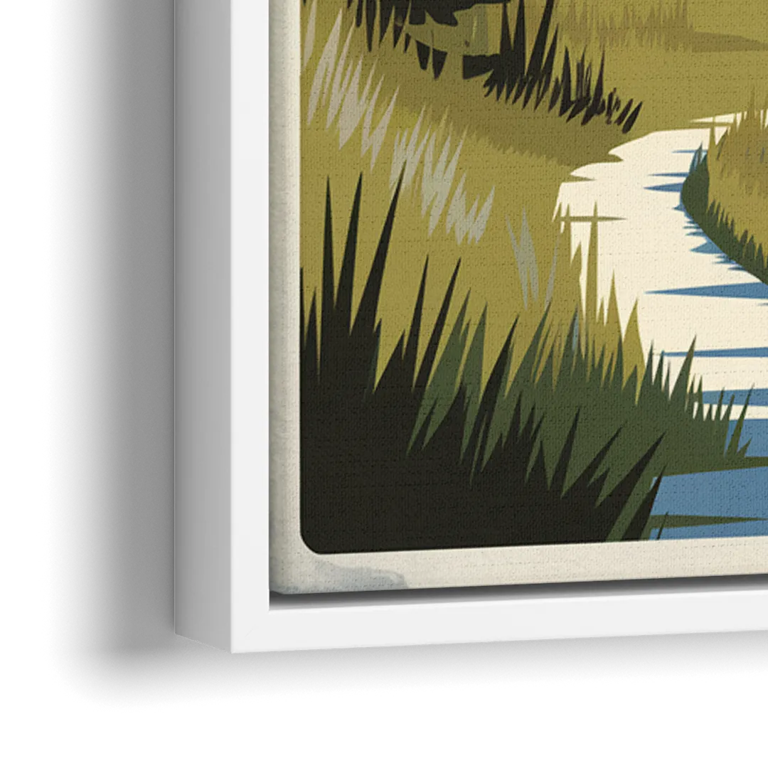 Park City Outdoor Adventure - Close-Up White Frame Canvas