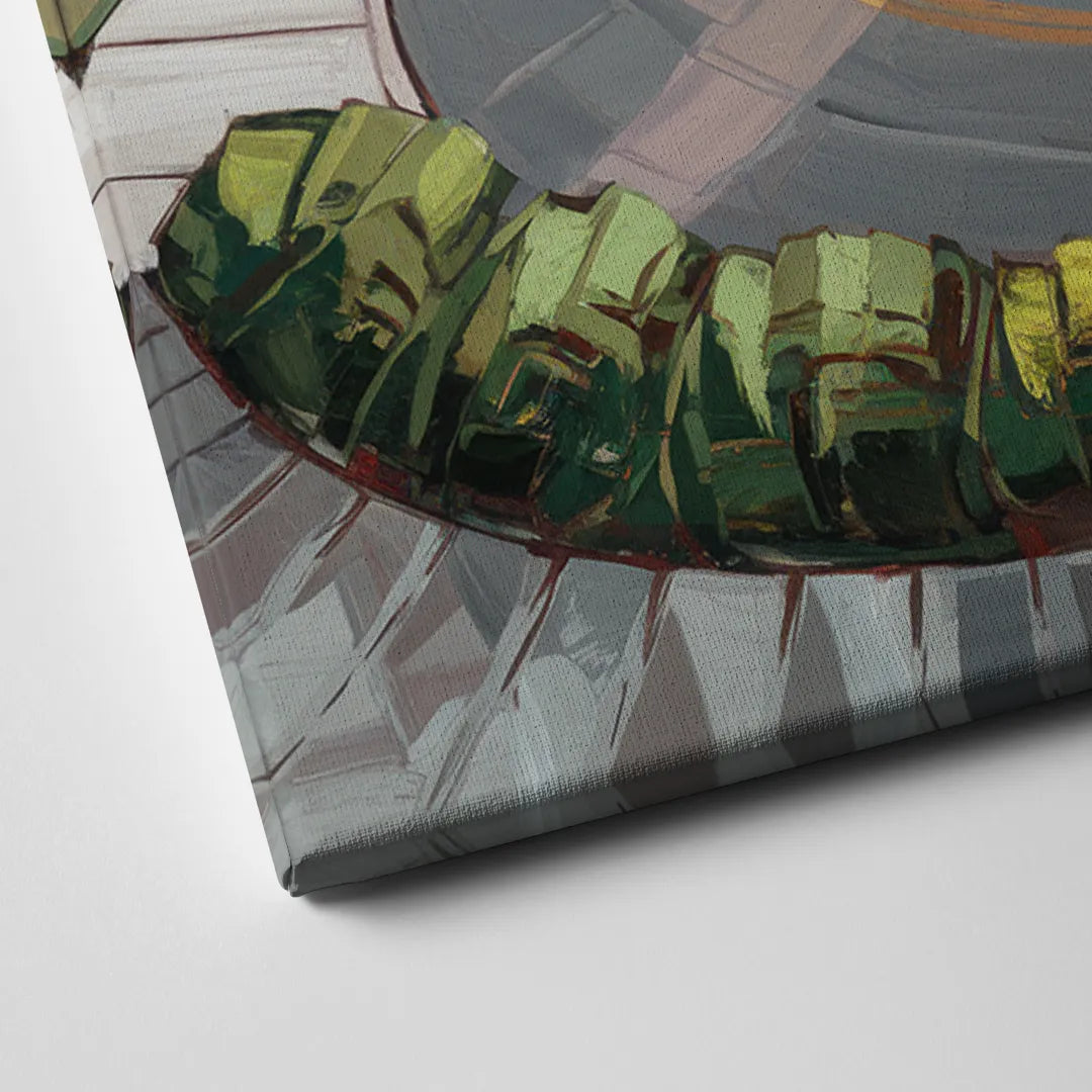 San Francisco Lombard Street Icon Canvas Close Up