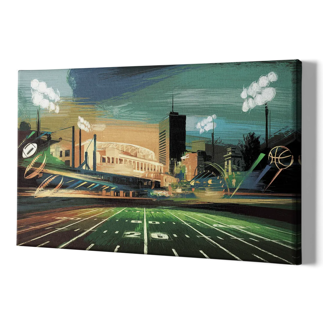 Birmingham Us Sports Teams Tribute - Canvas Print Art Sides