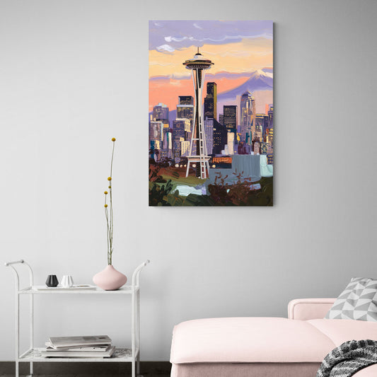 Seattle Skyline from Kerry Park - Canvas Wall Art Living Room