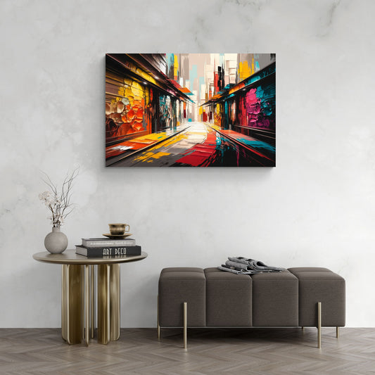 Ashland Street Art Vibes - Canvas Wall Art Living Room