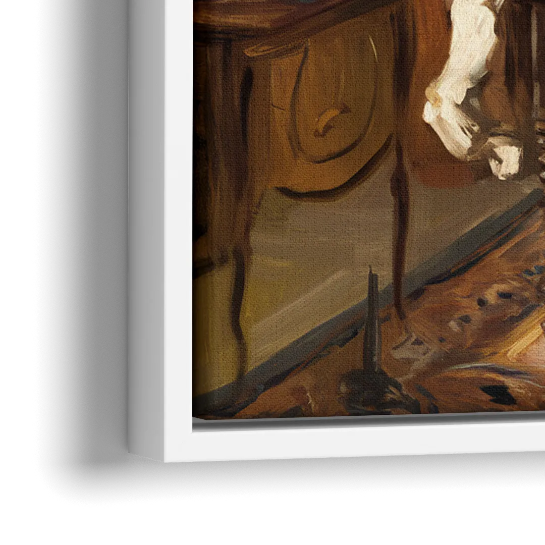 Franklin Historic Charm - Close-Up White Frame Canvas