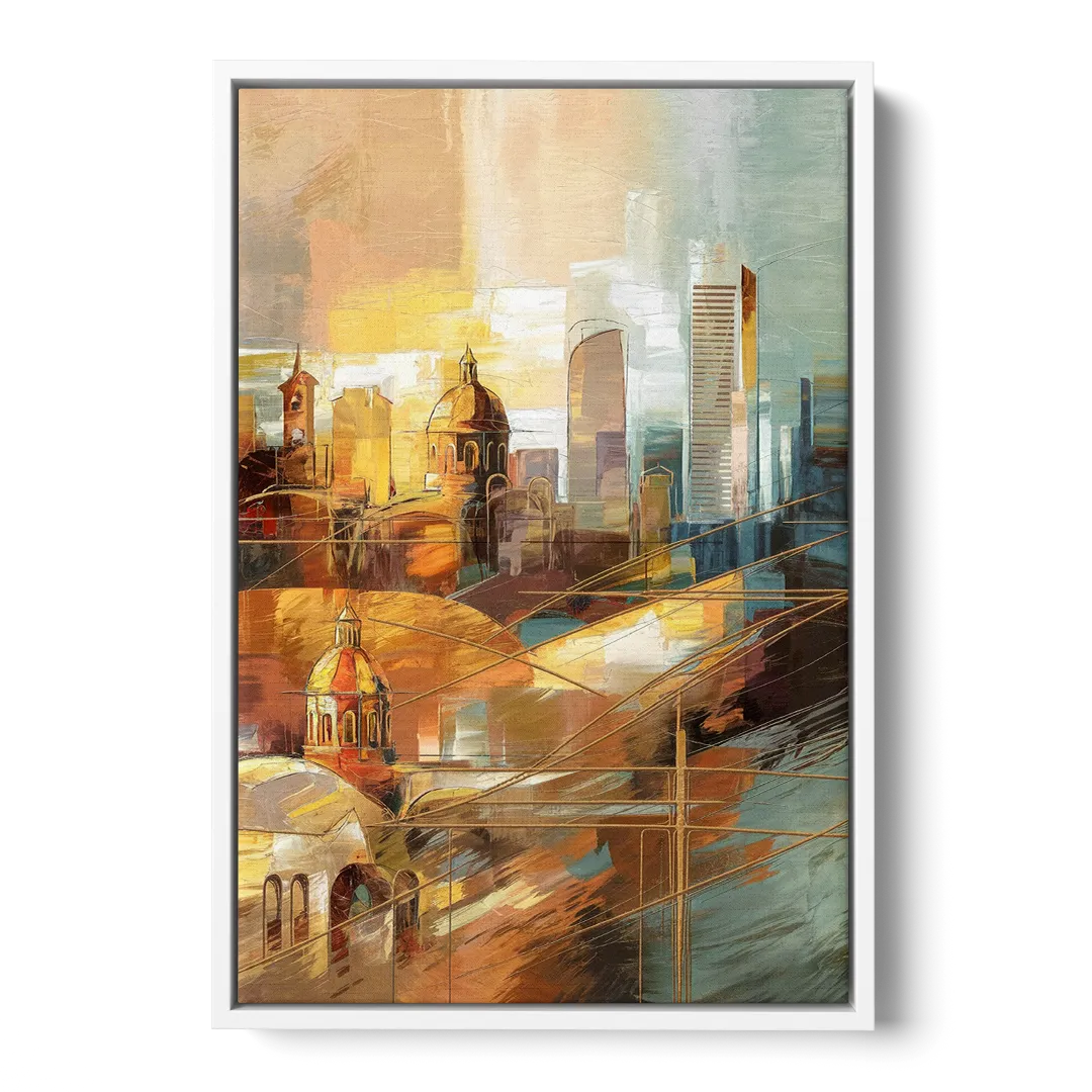 San Jose Historic Landmarks - White Frame Canvas
