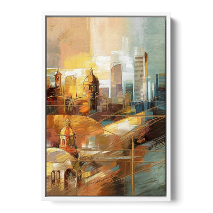 San Jose Historic Landmarks - White Frame Canvas