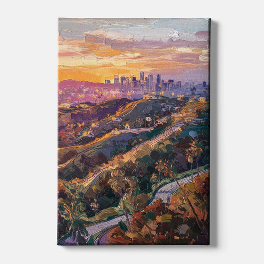 Los Angeles Hollywood Hills - Canvas Wall Art