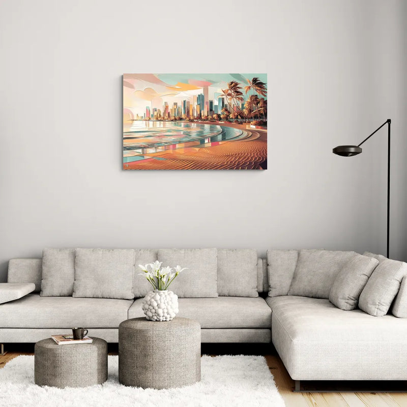 Fort Lauderdale Beach Sunrise - Canvas Wall Art Living Room