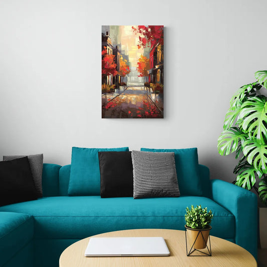 Huntsville Autumn Foliage Charm - Canvas Wall Art Living Room