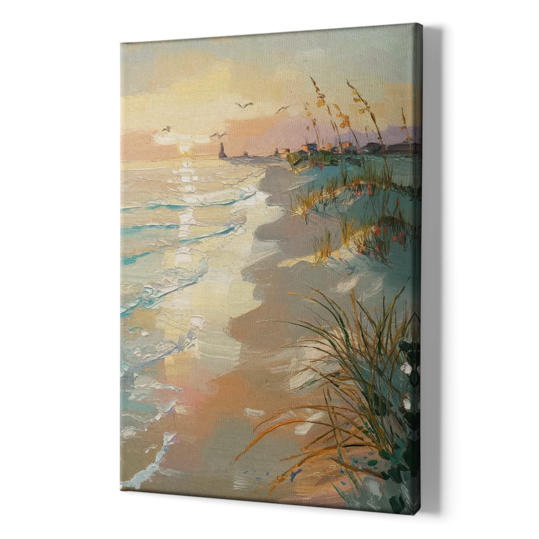 Virginia Beach Coastal Sunrise - Canvas Print Art Sides