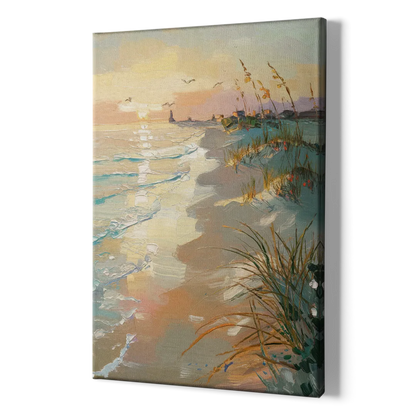 Virginia Beach Coastal Sunrise - Canvas Print Art Sides