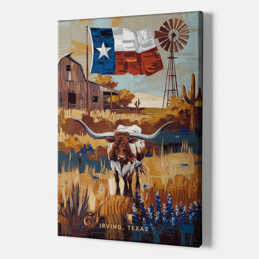 Irving Texas Pride - Canvas Wall Art Indoor
