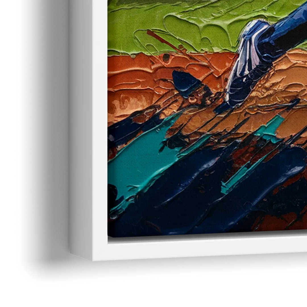 Tacoma Mariners Fan Tribute - Close-Up White Frame Canvas