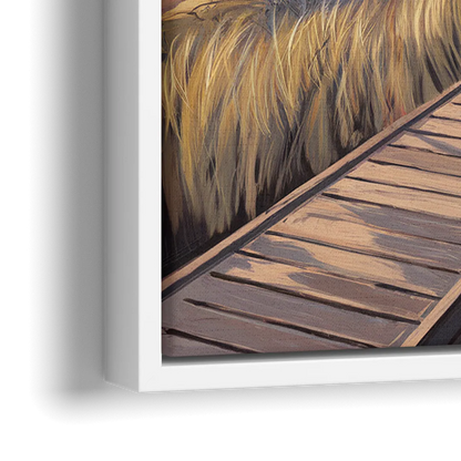 Anchorage Coastal Landscape - Close-Up White Frame Canvas