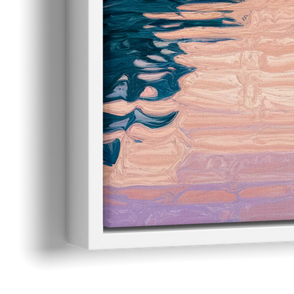 Washington Monument View - Close-Up White Frame Canvas
