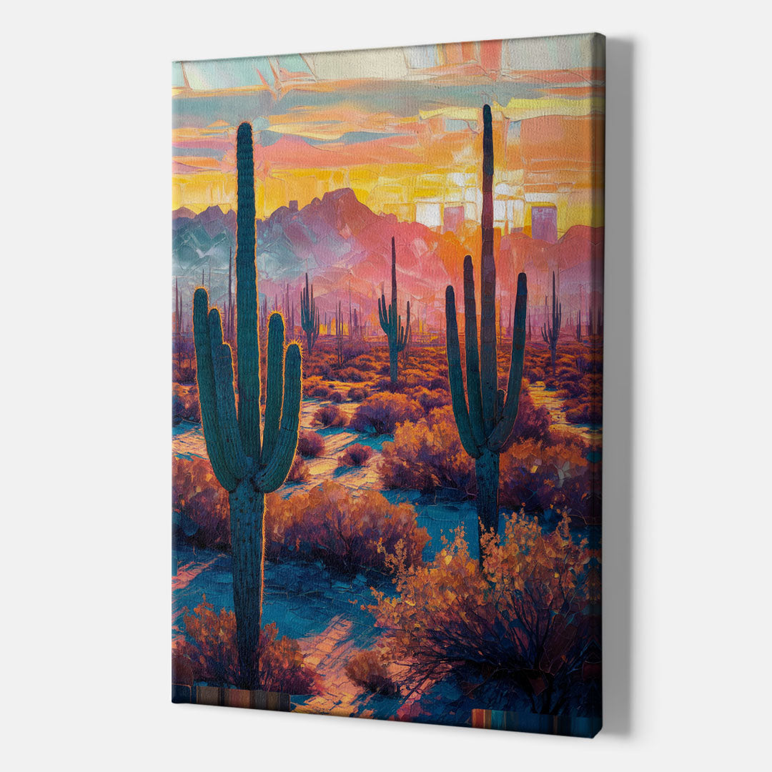 Phoenix Arizona Sunset Glow - Canvas Wall Art Indoor