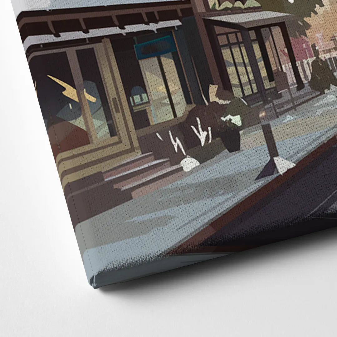 Telluride Ski Village View Canvas Close Up