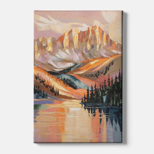 Vail Mountain Sunrise - Canvas Wall Art