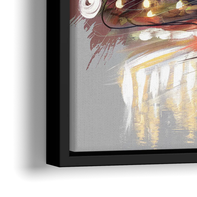 Charlotte Hornets Tribute - Close-Up Black Frame Canvas