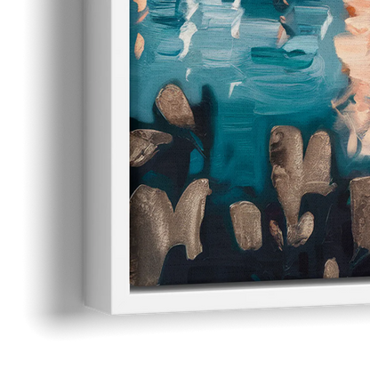 Baltimore Scenic Harbor Views - Close-Up White Frame Canvas