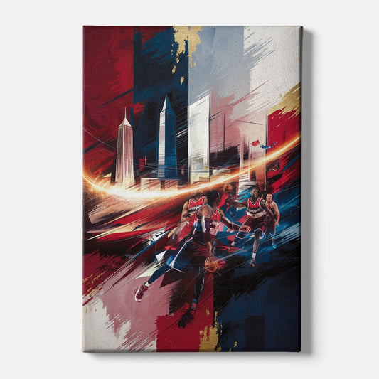 Washington Wizards Basketball - Canvas Wall Art