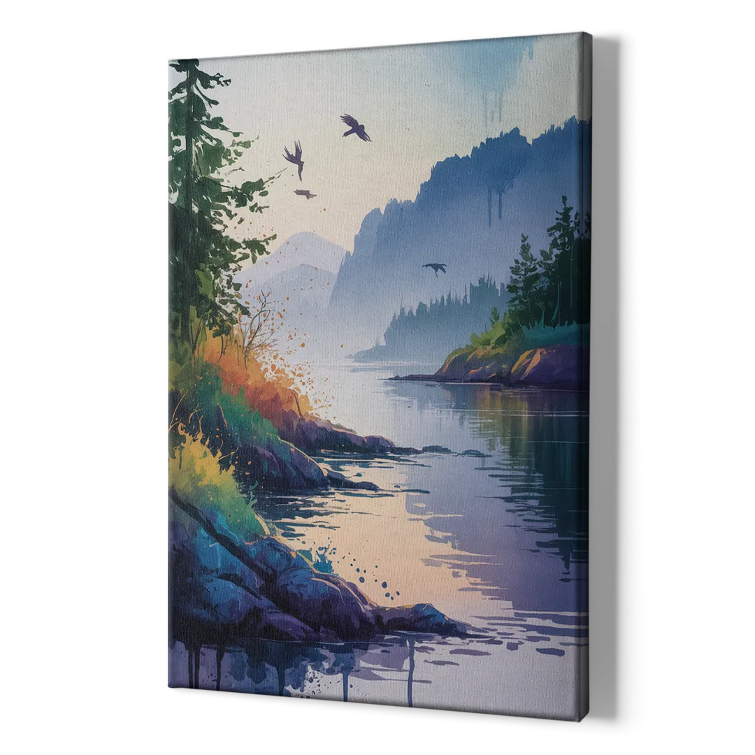 Vancouver Island Mist - Canvas Print Art Sides